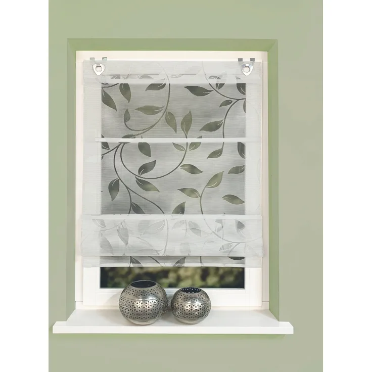 Home Wohnideen Magnetrollo Bambus 130 x 100 cm grau