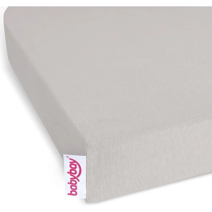babybay Jersey Spannbetttuch Deluxe passend für Modell Boxspring XXL, beige, 105x57,5 cm (1er Pack) – Bild 1