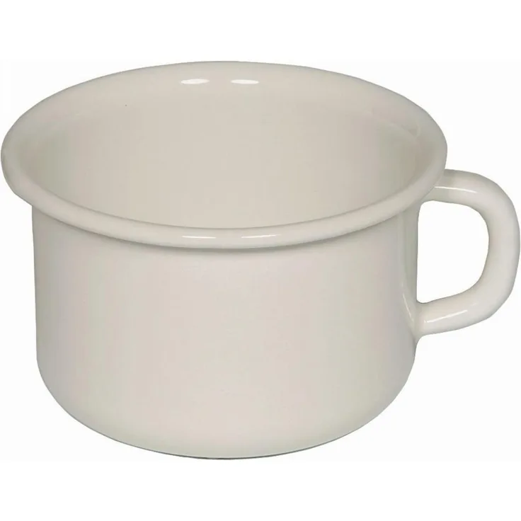 Riess Kaffeeschale Ø10cm 0,4 Liter Emaille Classic Weiss
