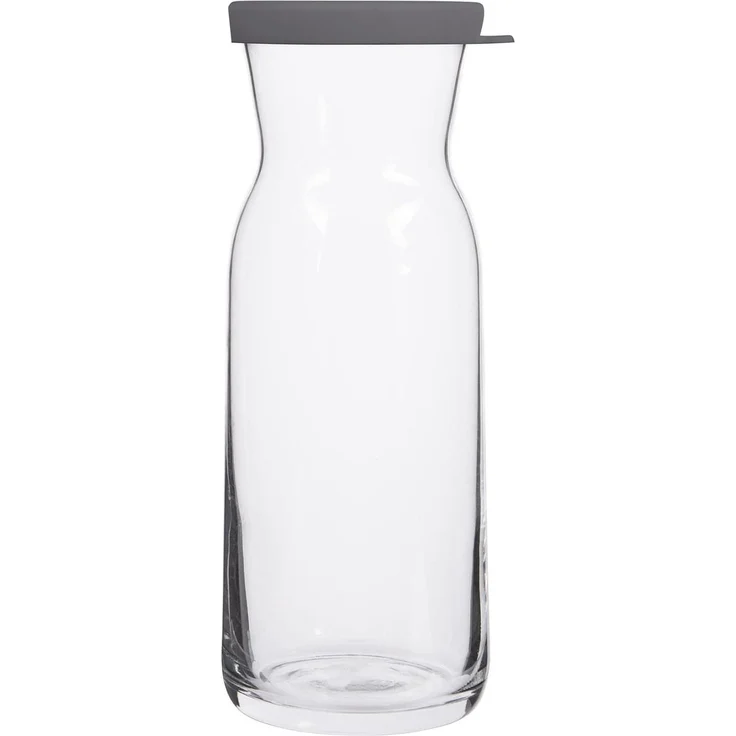 LAV Fonte Karaffe mit grauem Silikondeckel - 700 ml - aus hochwertigem Glas – Bild 1