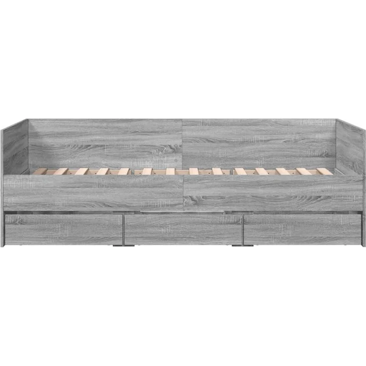 vidaXL Tagesbett mit Schubladen ohne Matratze Grau Sonoma 100x200 cm 3280816 – Bild 4