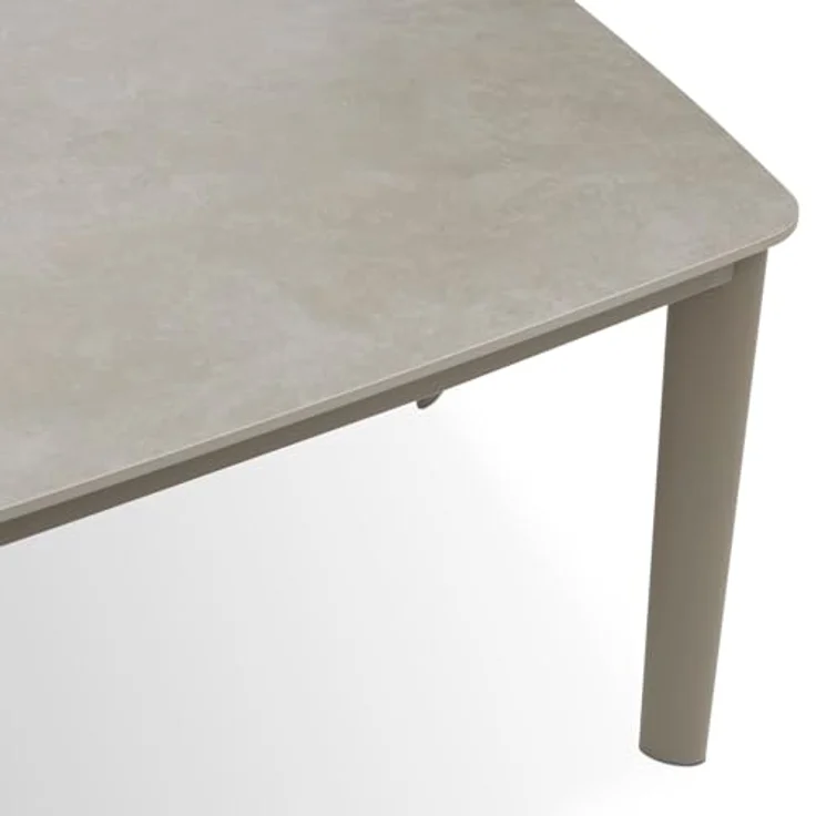 IDIMEX Gartentisch Tavolo, rechteckig, champagner, Metall, 180x75x90 cm, für bis zu 8 Personen, wetterfest und pflegeleicht – Bild 4