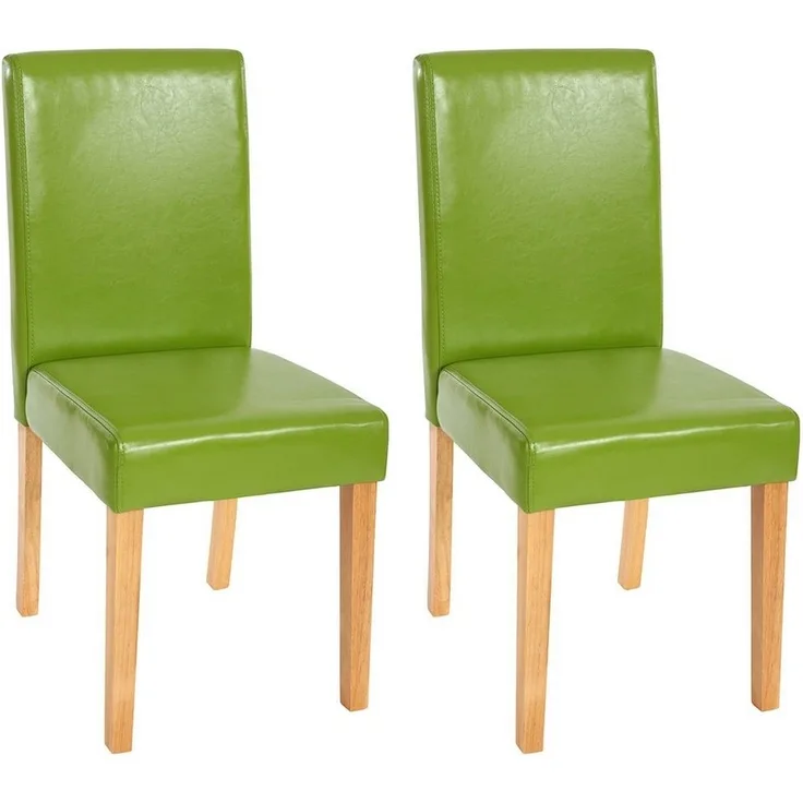 MCW Esszimmerstuhl Littau-2 (Set, 2 St), 2er-Set, Hohe Rückenlehne, Bodenschoner, Abgerundete Ecken und Kanten