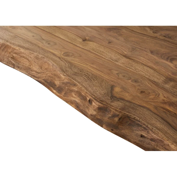 Baumtisch Sheesham 200x100x76 natur gebeizt / A-Gestell anthrazit matt FREEFORM 5 – Bild 2