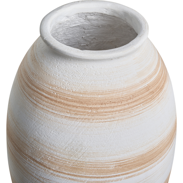 Blumenvase ZERVATA 42 cm Cremeweiß – Bild 4