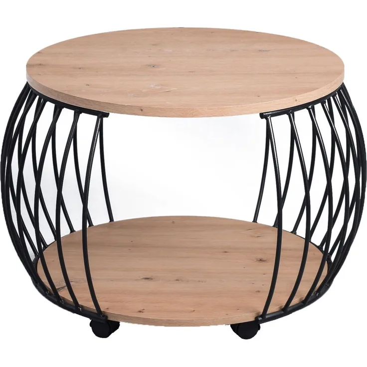 Couchtisch >Frechen< in Artisaneiche aus MDF - 60x47x60cm (BxHxT)