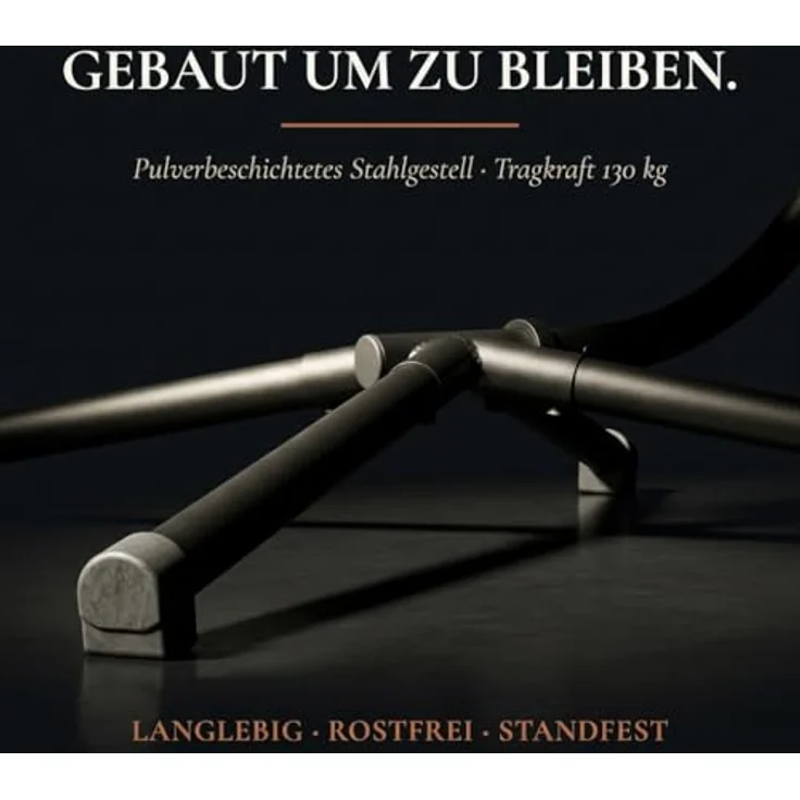 Onbest Hängesessel mit Schutzhülle 130kg 360° drehbar höhenverstellbar, bequem gepolstert – Bild 8