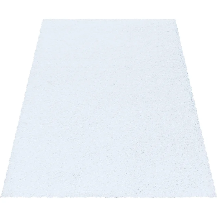 Carpetsale24 Shaggy Hochflor Teppich Läufer Flur 80x150 cm Weiß - Weicher, Flauschiger Teppich Wohnzimmer – Moderner, Rutschfester Badezimmerteppich & Küchenläufer, Bettvorleger Schlafzimmer – Bild 2