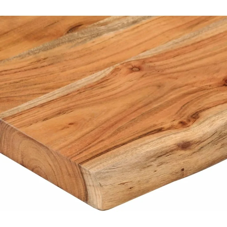 vidaXL Baumkante ohne Halterungen, Massivholz Akazie natur, 140 x 30 x 2,5 cm – Bild 8