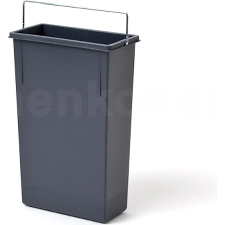 Hailo Inneneimer 1220179 dunkelgrau 7 L 226 x 115 x 340 mm mit Henkel – Bild 1