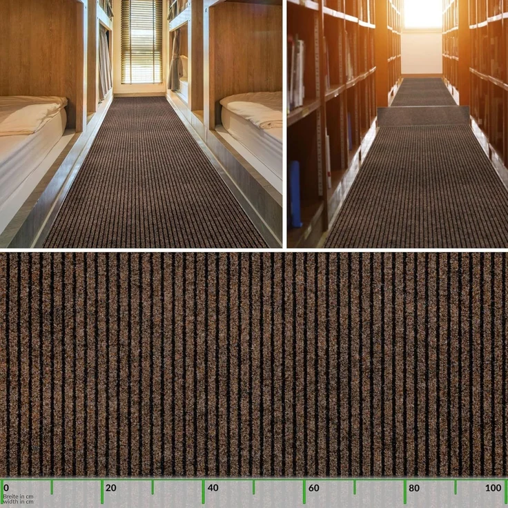 ANRO Läufer, Eckig, Höhe: 3 mm, Textil – Bild 3