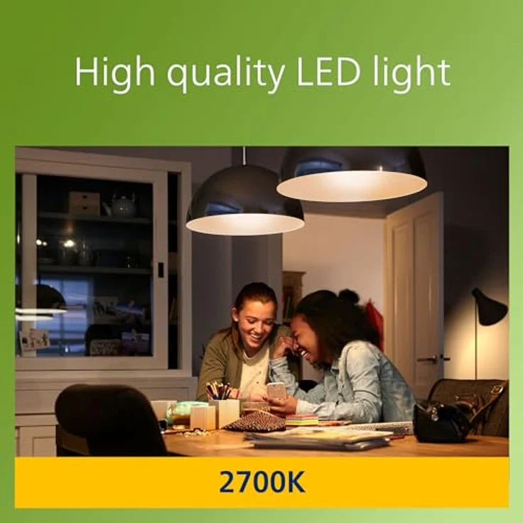 Philips Filament-Lampe E27, 840 lm Warmweiß (2700K), 4 W entspricht 60 W, transparent – Bild 3