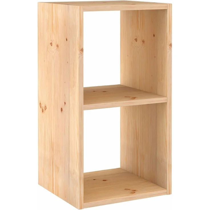 Astigarraga Kit Line Standregal Vollholz-Würfelregal - Dinamic, Bücherregal, Raumteiler, fünf Größen – Bild 1