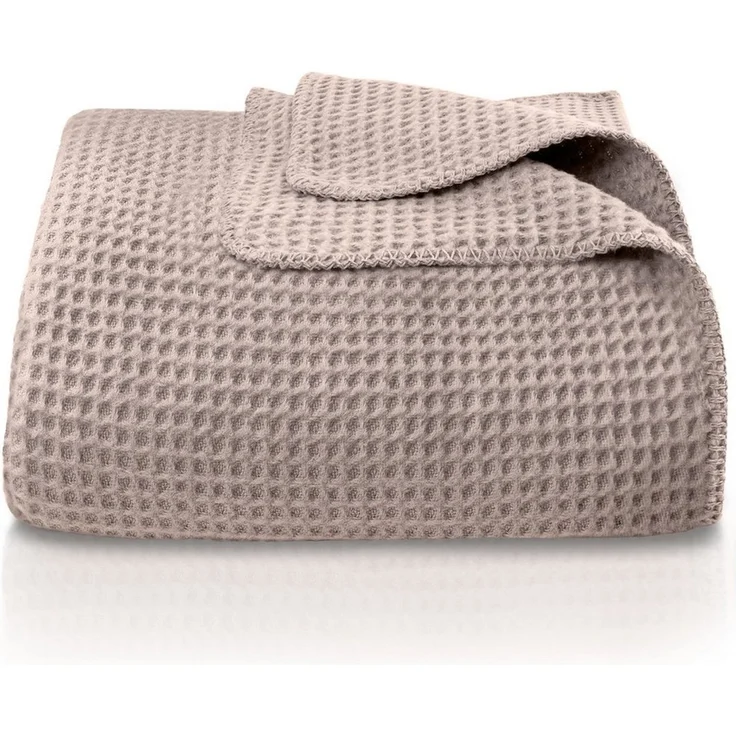 Wohndecke Wohndecke Waffelpique aus Baumwolle - Kuscheldecke, Baumwolldecke -, Laynenburg, Decke als Sofa-decke, Couchdecke, Wolldecke aus Baumwollmix – Bild 5