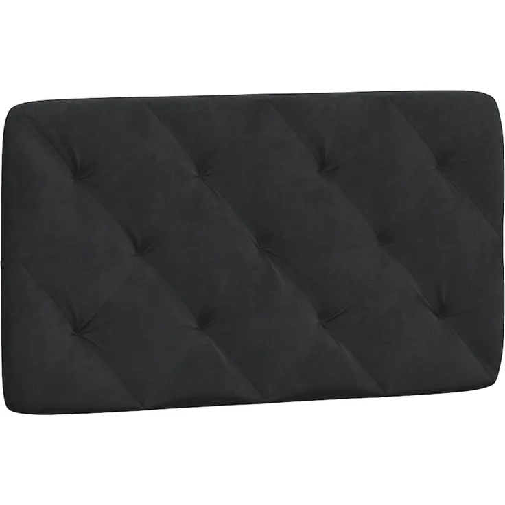 vidaXL Kopfteil-Kissen Schwarz 90 cm Samt 374710 – Bild 2