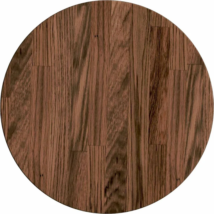 vidaXL Tischplatte Hellbraun Ø 40 x 2,5 cm Massivholz Eiche 42016000 – Bild 1