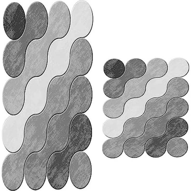 Badteppich-Set, 2-teilig, Grautöne – Bild 2