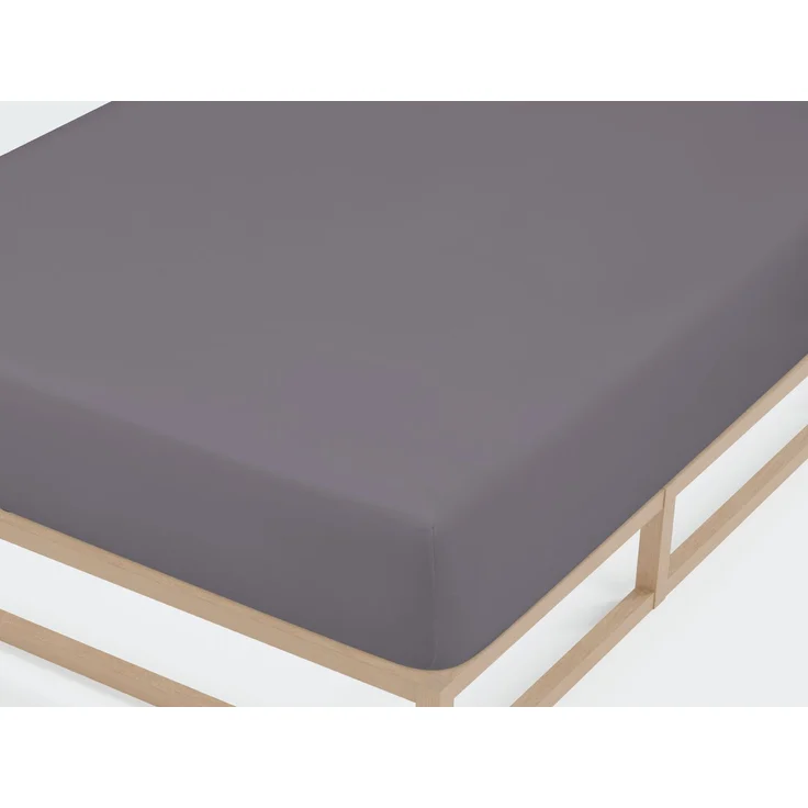 Castell Jersey-Stretch-Spannbetttuch 0077113, silber/grau, 1x 120x200 cm – Bild 1