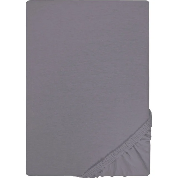 Castell Jersey-Stretch-Spannbetttuch 0077113, silbergrau, 1x 140x200 cm - 160x200 cm – Bild 1