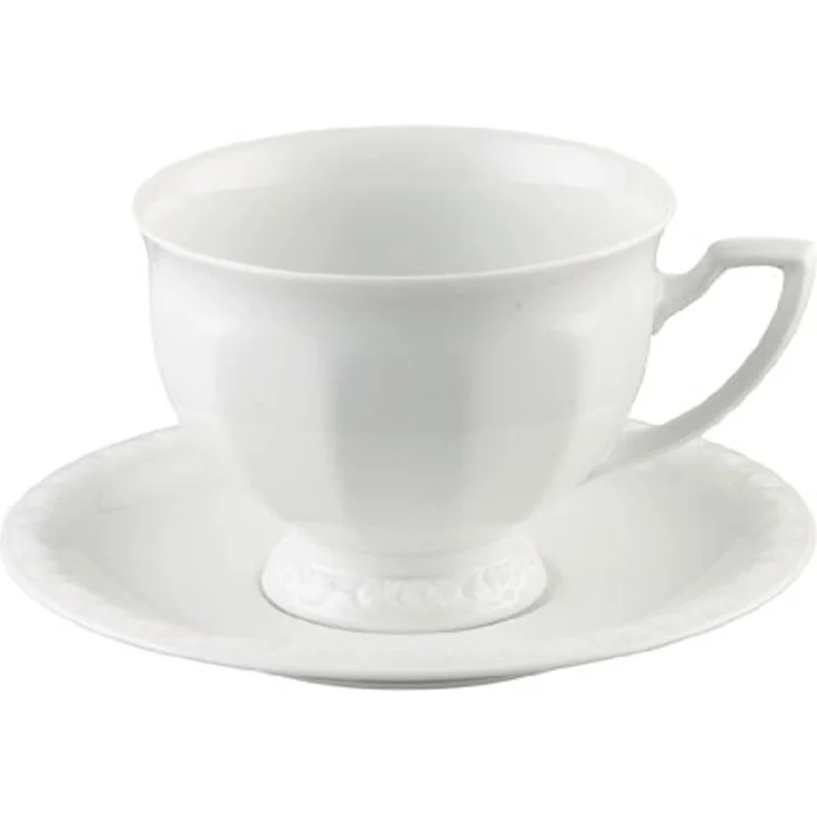 Rosenthal Tasse Maria Weiss Aromatasse 2tlg, Porzellan, Tassen – Bild 3