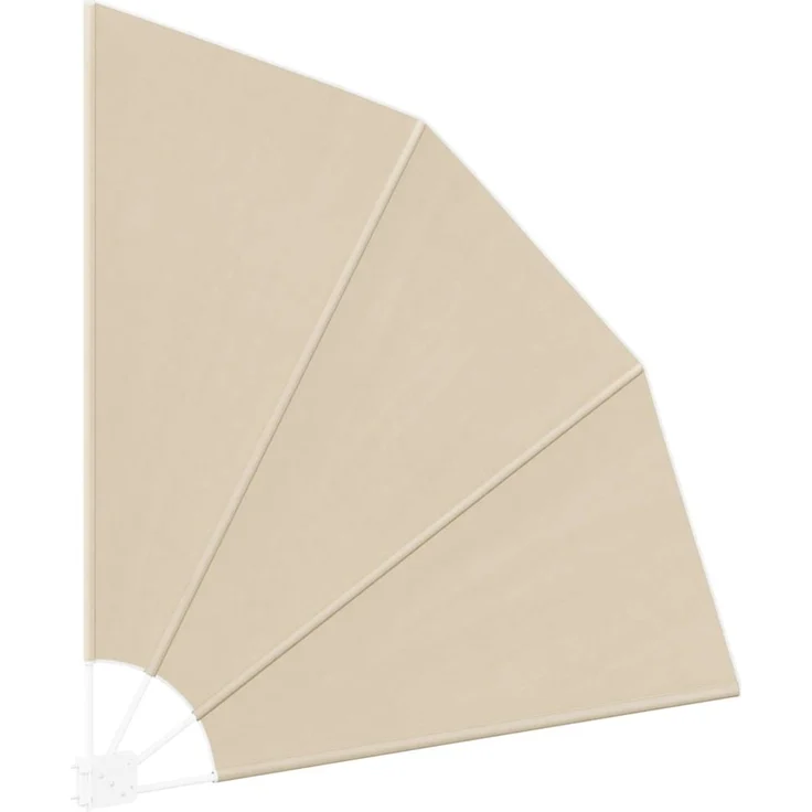 vidaXL Balkon Sichtschutz Beige 160 x 160 cm Polyester 42000916 – Bild 2