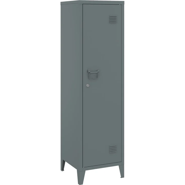 Einzelspind Kurikka 137x38x38 cm Dunkelgrau [en. casa] – Bild 4