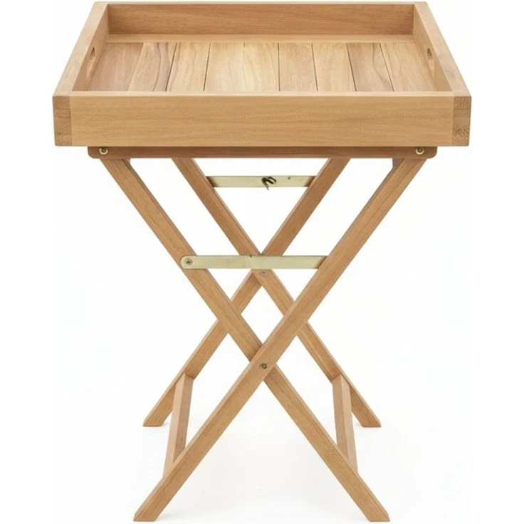 Teakholz Beistelltisch SABANG HIGH 72cm – Bild 2