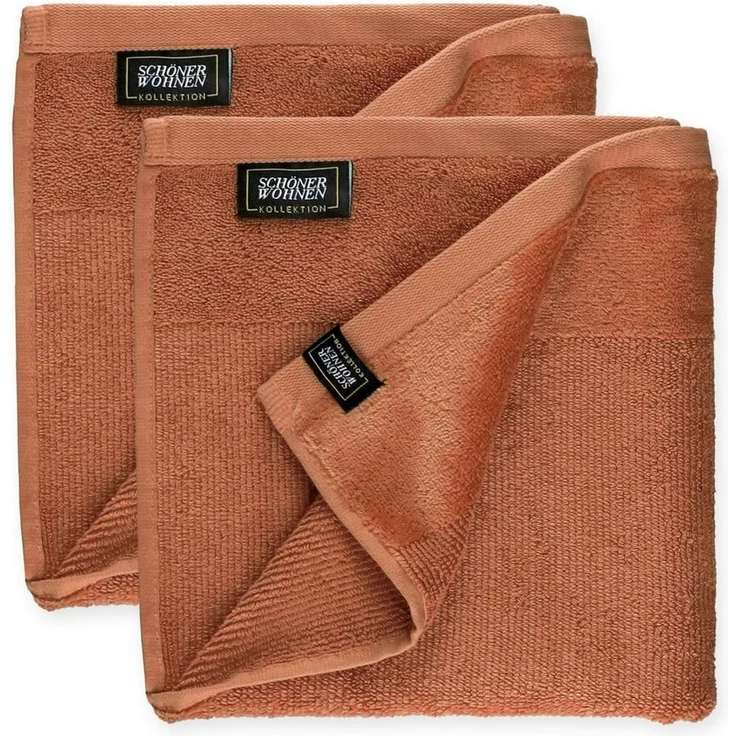 SCHÖNER WOHNEN-Kollektion Handtücher Sense, Frottee (2-St), mit Velourborte, hautschmeichelnde Airtouch Qualität, super weich – Bild 4