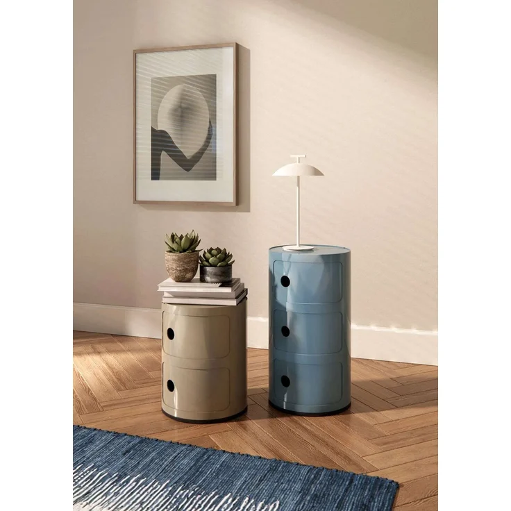 Kartell Container Componibili mit drei Fächern Schwarz – Bild 4