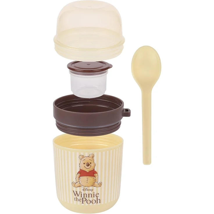 Sarcia. eu Lunchbox DISNEY Winnie Puuh Frühstücksbox mit Löffel, 2-teiliger Joghurtbecher – Bild 5
