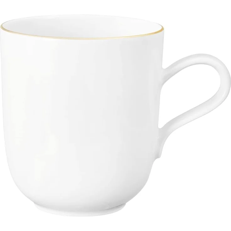 Seltmann Weiden Becher Liberty - Goldrand, 1-tlg, Porzellan, Becher mit Henkel 0,40 l – Bild 1