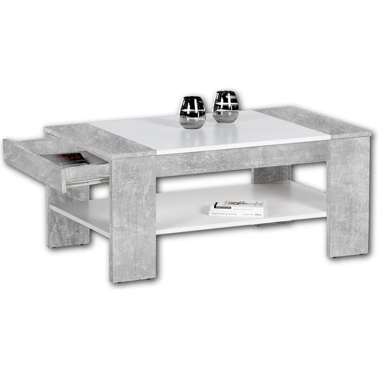 Couchtisch Felix Plus / Finley Plus, Grau, 100 x 44 x 58 cm