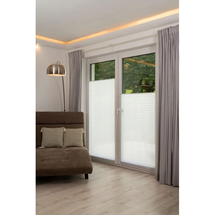 K-home Klemmfix-Plissee, Ausbrennerstoff, 70x210 cm