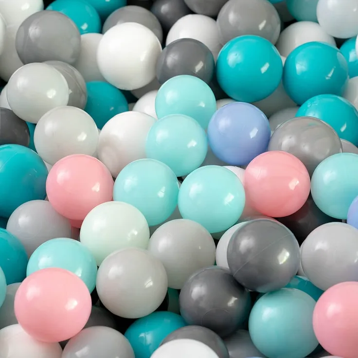 HOME DELUXE Spielbälle für Bällebad SPIN – 480 Stück Pastellfarbe