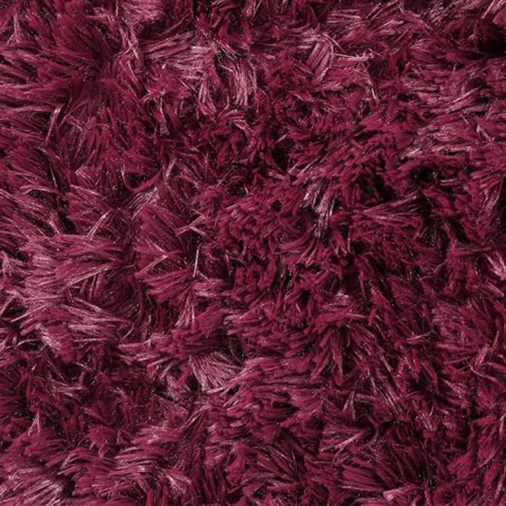 Paco Home Hochflor Teppich Wohnzimmer rutschfest Fellteppich Shaggy Flauschig Weich Modern Kunstfell Fell Imitat Einfarbig, Grösse:200 cm Rund, Farbe:Lila – Bild 5