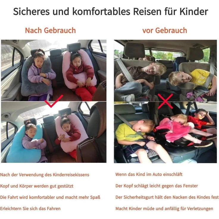 Reisekissen Kind Nackenkissen U Form – Bild 2