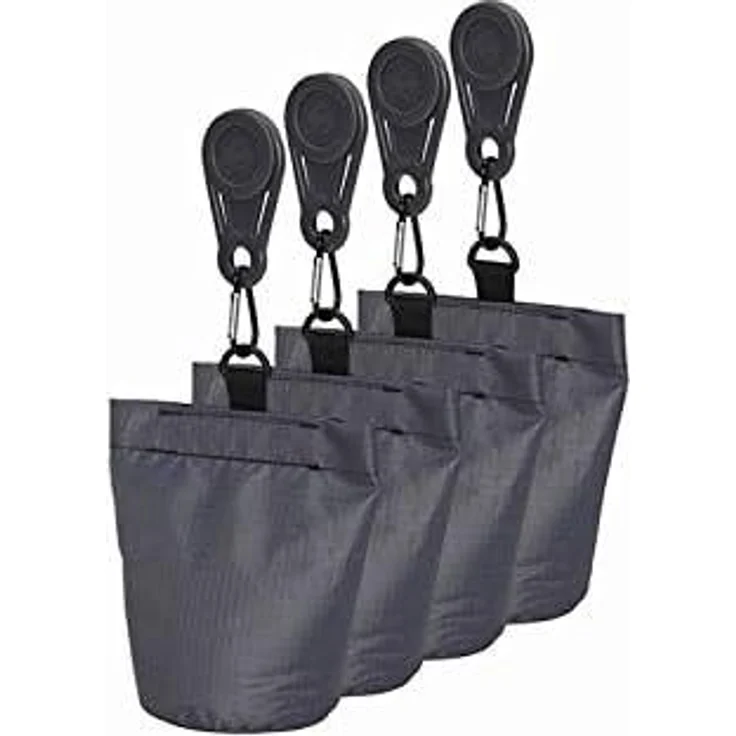 AeroCover 781-2 Sandsäcke für Schutzhülle 4x Sandsack + 4x Clip, anthrazit, 8-teilig (1 Set) – Bild 1
