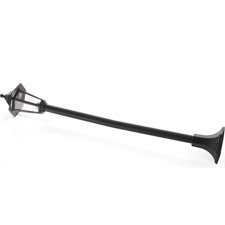 Lindby Außen-Stehlampe Nane, Kunststoff Schwarz IP44, 1 x 60 W