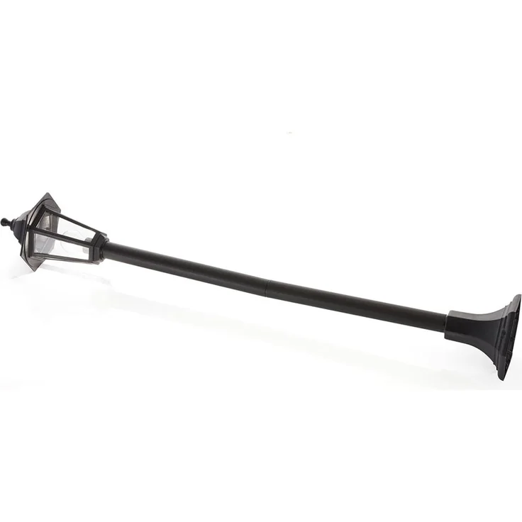 Lindby Außen-Stehlampe Nane, Kunststoff Schwarz IP44, 1 x 60 W – Bild 1