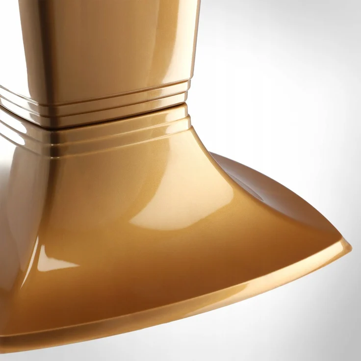 KADAX Vase für Friedhofsphiole, Grabstein, 30 cm, Gold – Bild 8