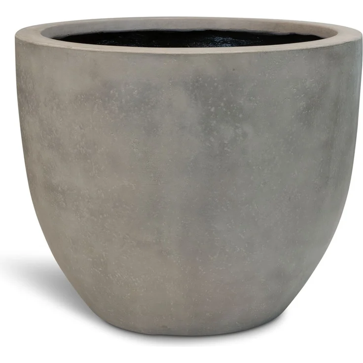 Roccastone mattes Bodengefäß Classic aus Beton Ø 55 cm, Höhe 46 cm natur beton – Bild 1