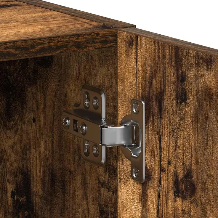 vidaXL Waschmaschinenschrank Räuchereiche 64x24x190 cm Holzwerkstoff 859131 – Bild 9