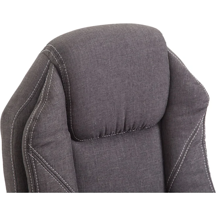 DELUKE® Bürostuhl MEDHA Stoff - 114x67x64, Dunkelgrau Stoff Metall in Chromoptik Gestell ergonomische Bürostühle Homeoffice Stuhl mit Rollen – Bild 6