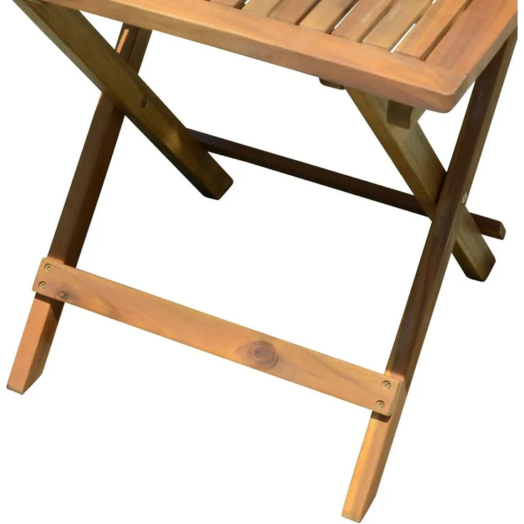 Tisch, Akazie, klappbar, braun, geölt, H 50 cm, TULCAN – Bild 3