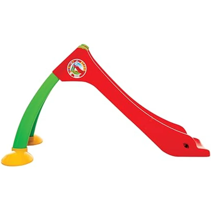 Dohany 2in1 Kinderrutsche Wasserrutsche freistehend Rutschbahn Rutschlänge 120 cm (rot/grün) – Bild 3