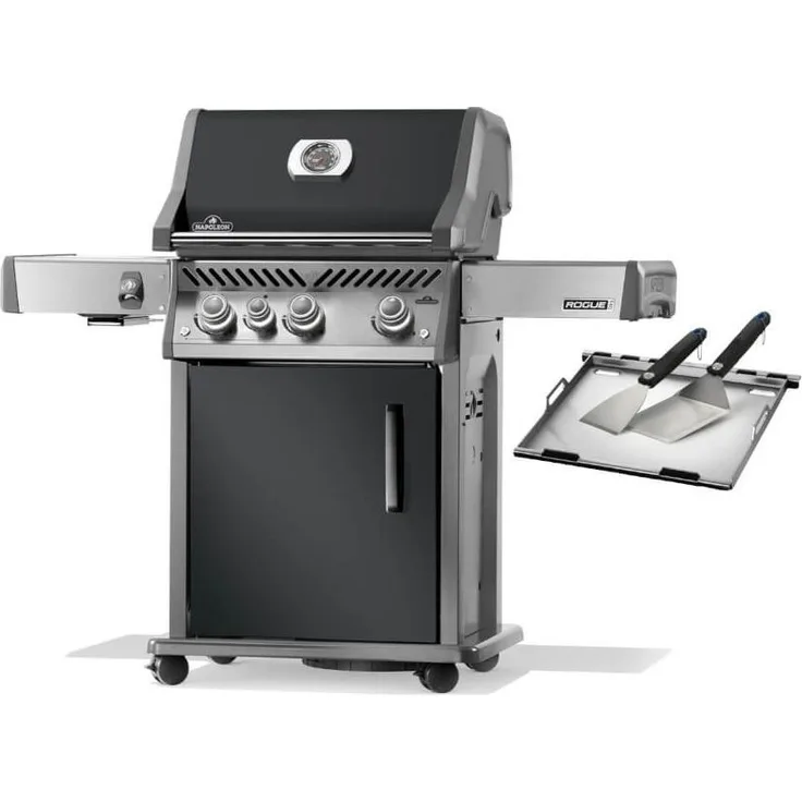 Napoelon Rogue Pro 425, SIZZLE ZONE Seitenbrenner, Rauchgrau