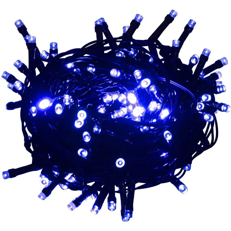 vidaXL LED-Lichterkette mit 300 LEDs Blau 30 m PVC 343205