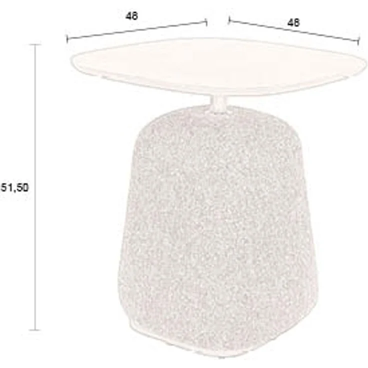 Beistelltisch Shelly Cinnamon aus MDF von Dutchbone für Wohnzimmer – Bild 9