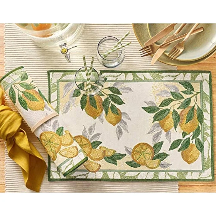 sander table + home Platzset Tischset "Lemon" 2er-Pack, Gobelin Motiv – Bild 2
