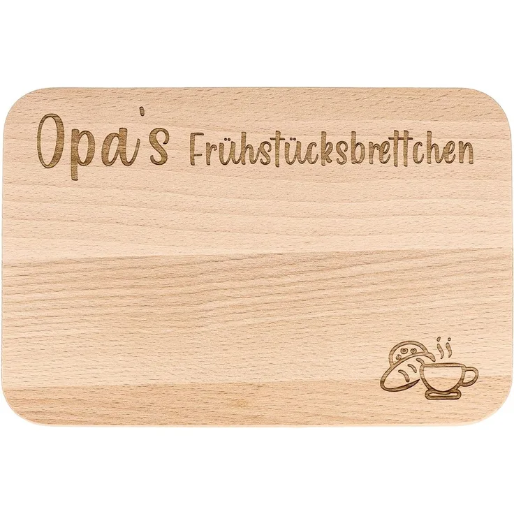 Spruchreif® Frühstücksbrett · Frühstücksbrettchen aus Holz mit Gravur · Geschenk für Großeltern